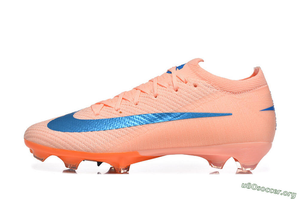 Nike Air Zoom Mercurial Vapor 16 Elite FG Football Boots - Peach/Sky Blue/Coral Orange 3
