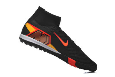 Nike Air Zoom Mercurial Superfly 10 Elite TF Football Shoes - Black/Fiery Red/Sunshine Yellow