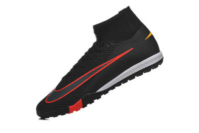 Nike Air Zoom Mercurial Superfly 10 Elite TF Football Shoes - Black/Fiery Red/Sunshine Yellow