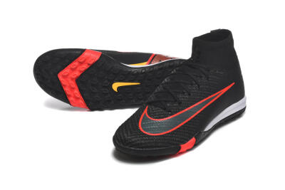 Nike Air Zoom Mercurial Superfly 10 Elite TF Football Shoes - Black/Fiery Red/Sunshine Yellow
