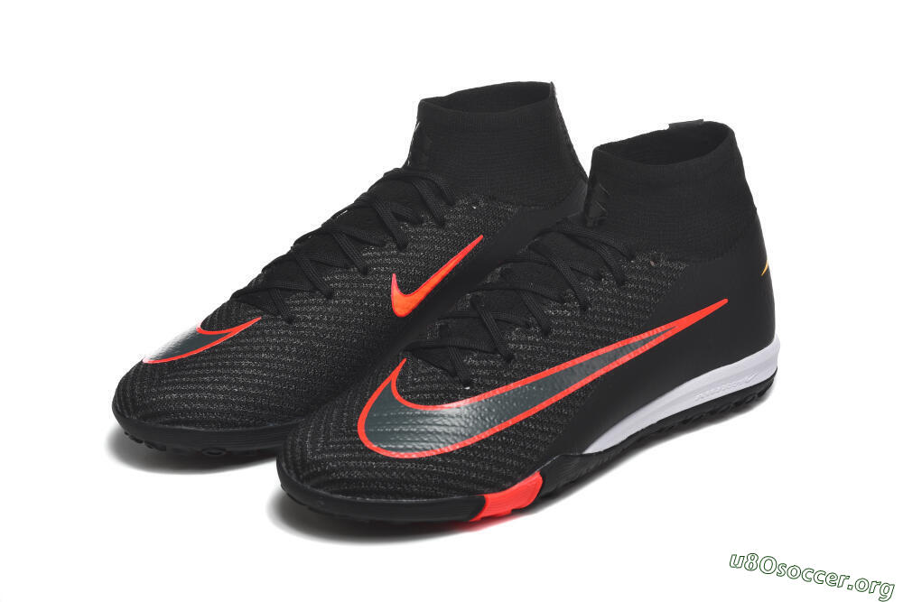 Nike Air Zoom Mercurial Superfly 10 Elite TF Football Shoes - Black/Fiery Red/Sunshine Yellow 5