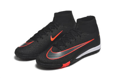 Nike Air Zoom Mercurial Superfly 10 Elite TF Football Shoes - Black/Fiery Red/Sunshine Yellow