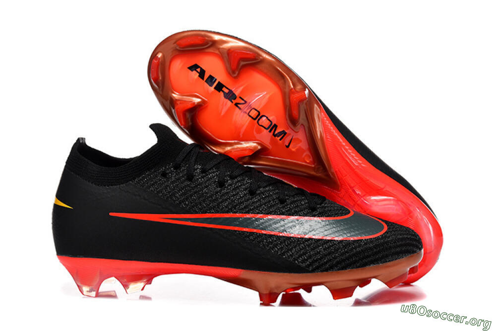 Nike Air Zoom Mercurial Vapor 16 Elite FG Football Boots - Black/Electric Red/Flame Orange 2