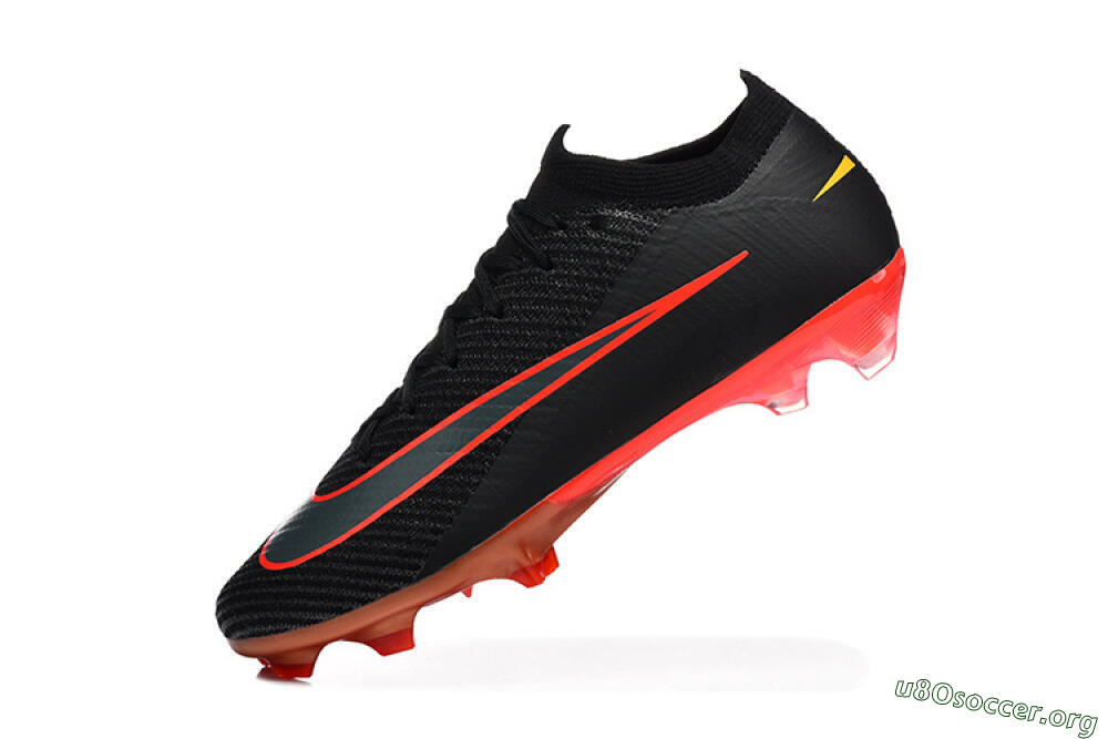 Nike Air Zoom Mercurial Vapor 16 Elite FG Football Boots - Black/Electric Red/Flame Orange 8
