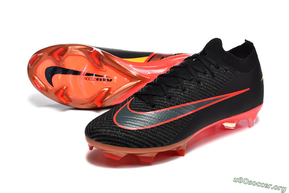 Nike Air Zoom Mercurial Vapor 16 Elite FG Football Boots - Black/Electric Red/Flame Orange 0