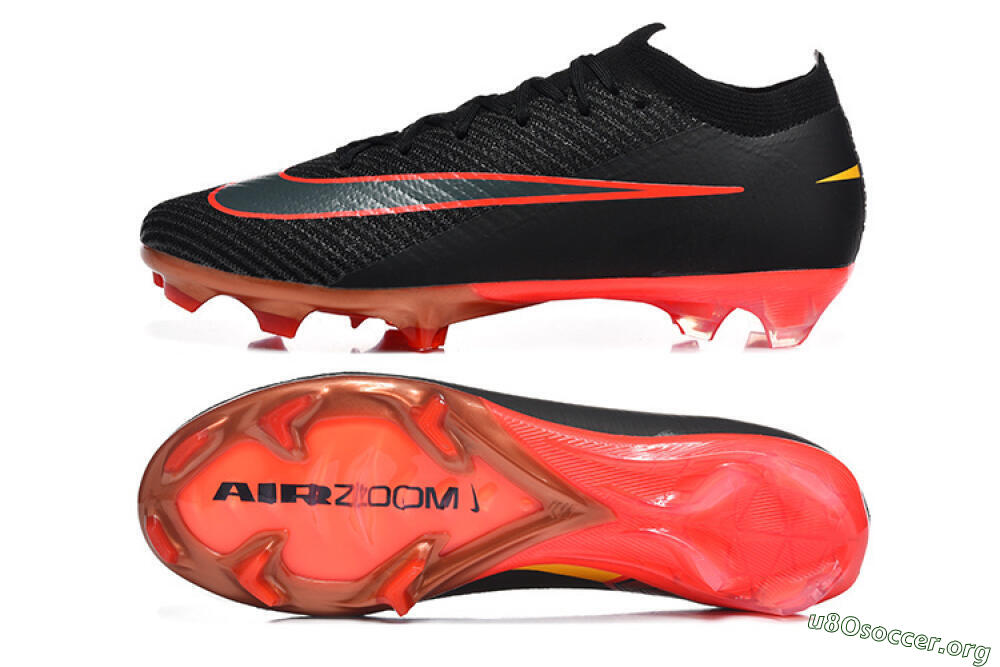 Nike Air Zoom Mercurial Vapor 16 Elite FG Football Boots - Black/Electric Red/Flame Orange 1