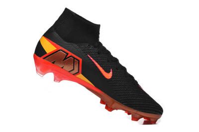 Nike Air Zoom Mercurial Superfly 10 Elite FG Football Boots - Black/Fiery Red/Golden Yellow