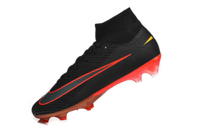 Nike Air Zoom Mercurial Superfly 10 Elite FG Football Boots - Black/Fiery Red/Golden Yellow