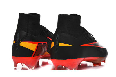 Nike Air Zoom Mercurial Superfly 10 Elite FG Football Boots - Black/Fiery Red/Golden Yellow