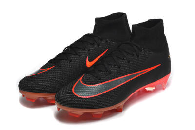 Nike Air Zoom Mercurial Superfly 10 Elite FG Football Boots - Black/Fiery Red/Golden Yellow
