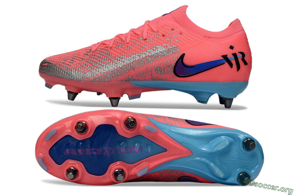 Nike Air Zoom Mercurial Vapor 16 Elite SG Football Boots - Pink/Bright Coral/Aquatic Blue 1