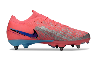 Nike Air Zoom Mercurial Vapor 16 Elite SG Football Boots - Pink/Bright Coral/Aquatic Blue