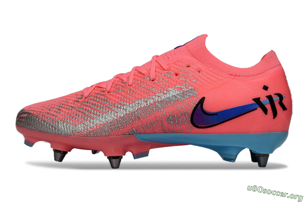 Nike Air Zoom Mercurial Vapor 16 Elite SG Football Boots - Pink/Bright Coral/Aquatic Blue 3