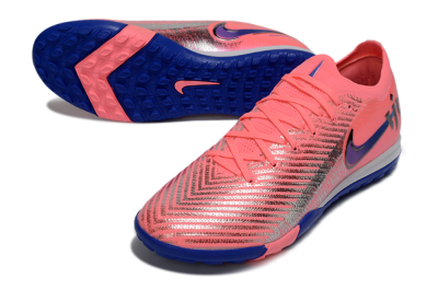 Nike Air Zoom Mercurial Vapor 16 Elite TF Football Shoes - Pink/Electric Blue/Silver