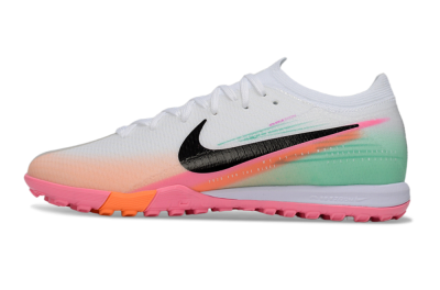 Nike Air Zoom Mercurial Vapor 16 Elite TF Football Shoes - White/Coral Pink/Mint Green
