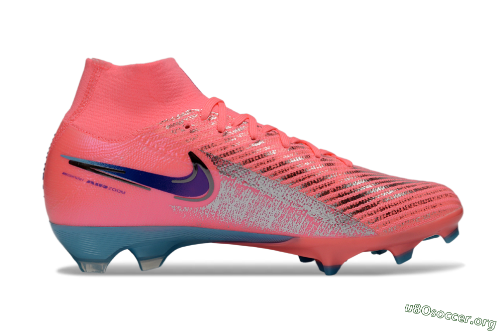 Nike Air Zoom Mercurial Superfly 10 Elite FG Football Boots - Pink/Neon Pink/Metallic Silver 5