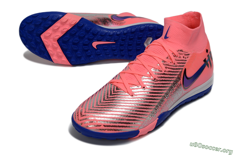 Nike Air Zoom Mercurial Superfly 10 Elite TF Football Shoes - Pink/Electric Pink/Deep Blue 0