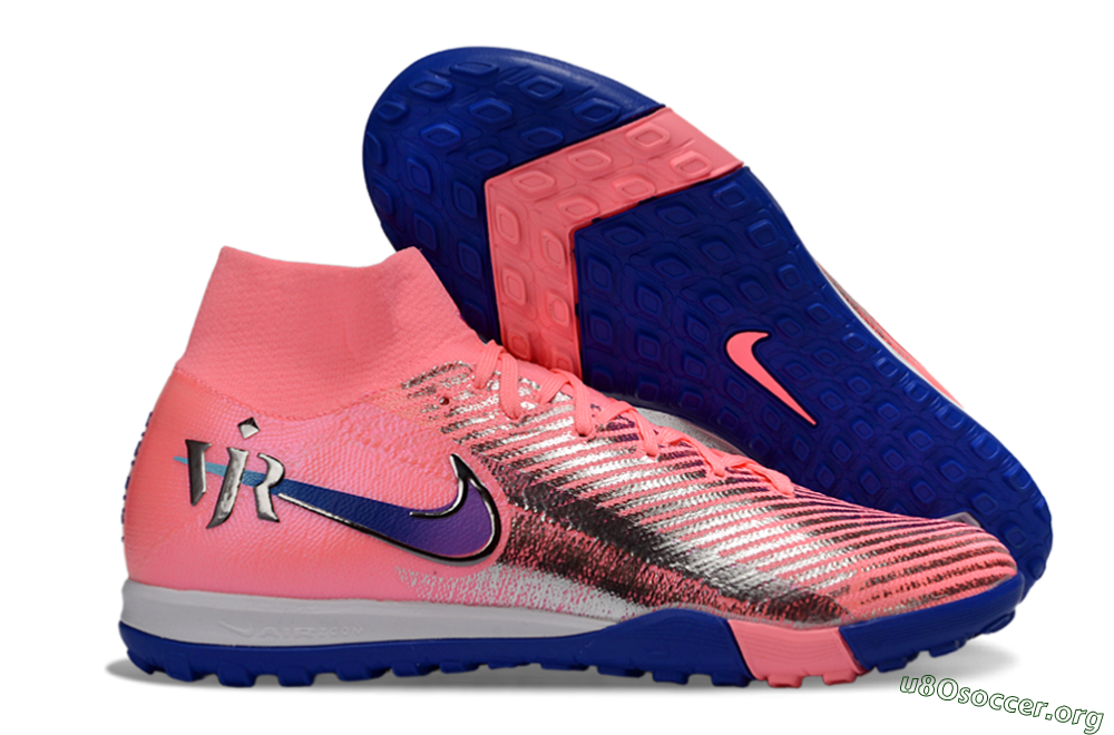 Nike Air Zoom Mercurial Superfly 10 Elite TF Football Shoes - Pink/Electric Pink/Deep Blue 2