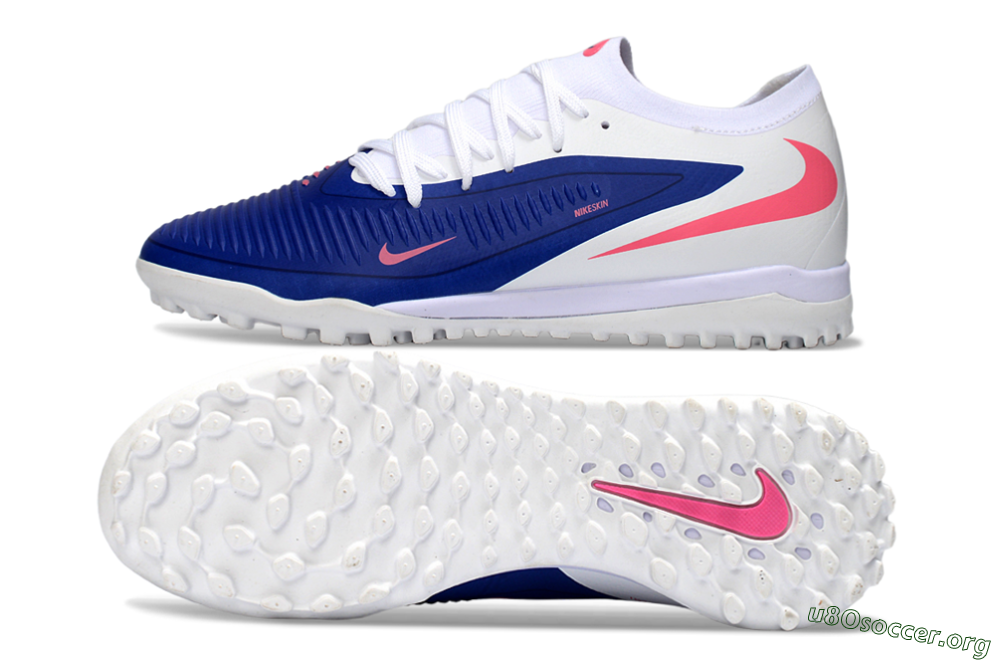 Nike Phantom 6 Low Elite TF Football Shoes - Blue/Bright Pink/Sleek White 1