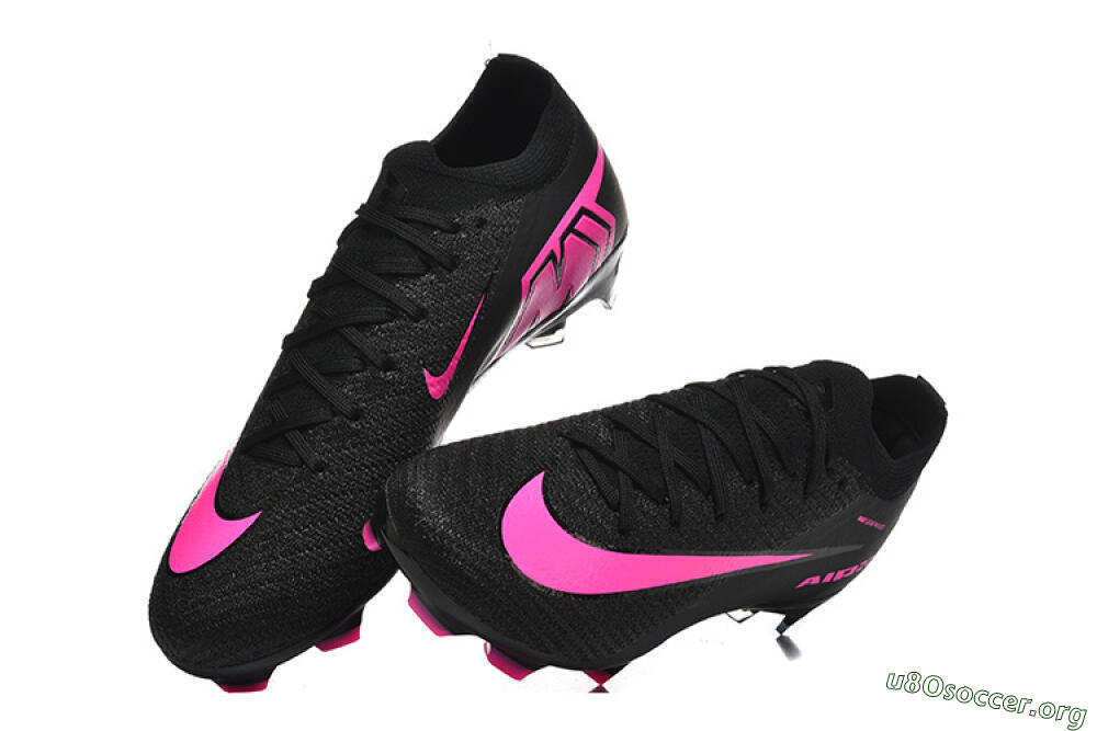 Nike Air Zoom Mercurial Vapor 16 Elite FG Football Boots - Black/Vibrant Pink/Glossy Black 6