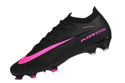 Nike Air Zoom Mercurial Vapor 16 Elite FG Football Boots - Black/Vibrant Pink/Glossy Black