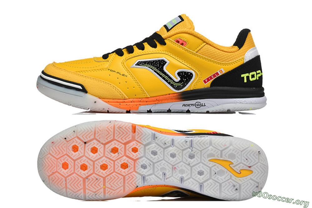 Joma Top Flex IC Football Shoes - Yellow/Bright Citrus/Jet Black 1