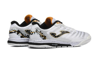 Joma Top Flex IC Football Shoes - White/Bold Yellow/Black