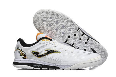 Joma Top Flex IC Football Shoes - White/Bold Yellow/Black