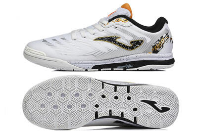Joma Top Flex IC Football Shoes - White/Bold Yellow/Black