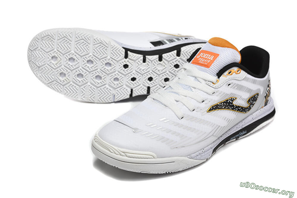 Joma Top Flex IC Football Shoes - White/Bold Yellow/Black 0