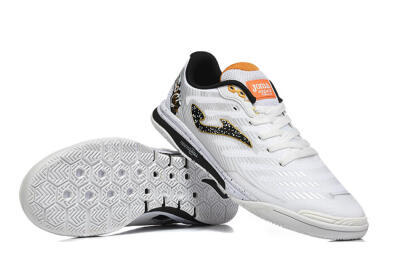 Joma Top Flex IC Football Shoes - White/Bold Yellow/Black