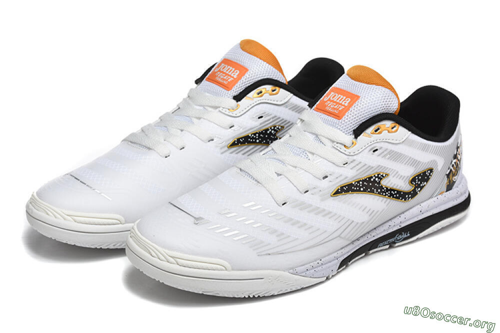 Joma Top Flex IC Football Shoes - White/Bold Yellow/Black 5