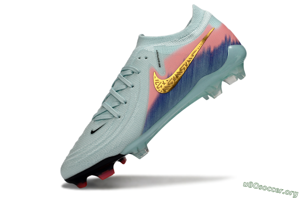 Nike Phantom GX 2 Elite FG Football Boots - Aqua/Coral Fade/Deep Blue 5