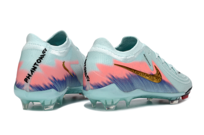 Nike Phantom GX 2 Elite FG Football Boots - Aqua/Coral Fade/Deep Blue