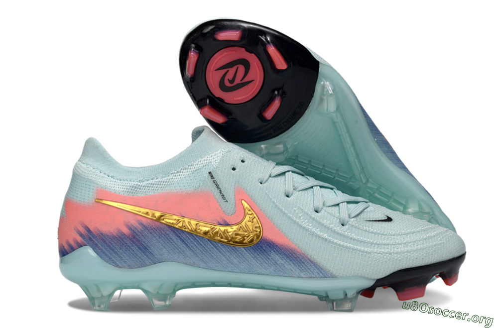 Nike Phantom GX 2 Elite FG Football Boots - Aqua/Coral Fade/Deep Blue 2