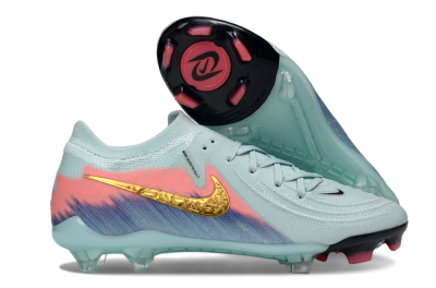 Nike Phantom GX 2 Elite FG Football Boots - Aqua/Coral Fade/Deep Blue