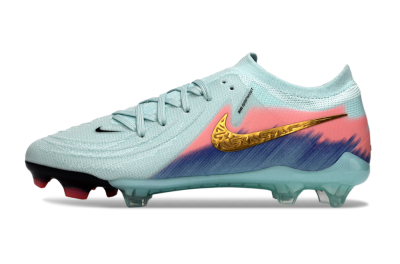 Nike Phantom GX 2 Elite FG Football Boots - Aqua/Coral Fade/Deep Blue
