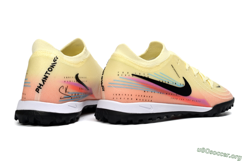 Nike Phantom GX 2 Elite TF Football Shoes - Yellow/Sunset Orange/Pink Lemonade 6