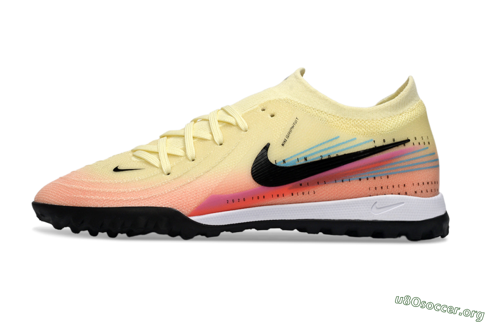 Nike Phantom GX 2 Elite TF Football Shoes - Yellow/Sunset Orange/Pink Lemonade 3