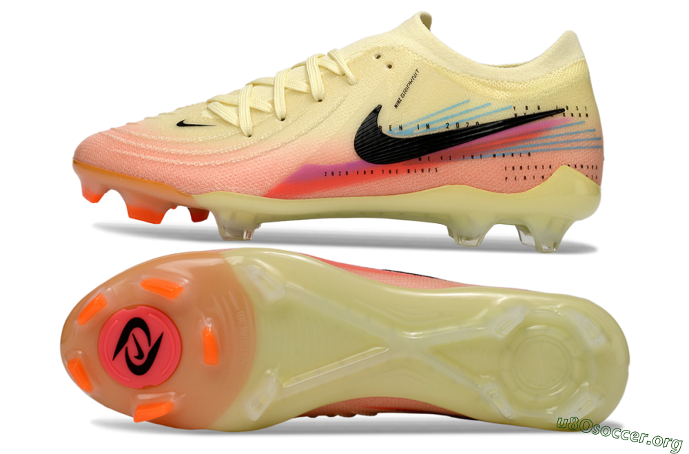 Nike Phantom GX 2 Elite FG Football Boots - Yellow/Peach Fusion/Sunrise Glow 1