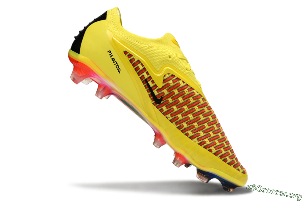 Nike Phantom 6 Low Elite FG Football Boots - Yellow/Vibrant Lemon/Fiery Sunset 4