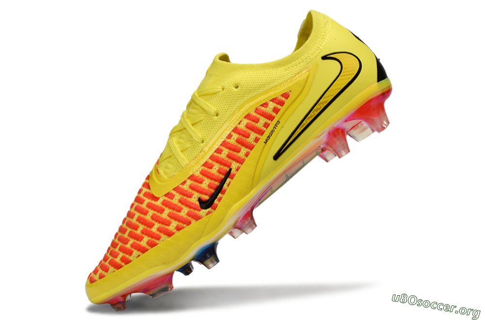 Nike Phantom 6 Low Elite FG Football Boots - Yellow/Vibrant Lemon/Fiery Sunset 5