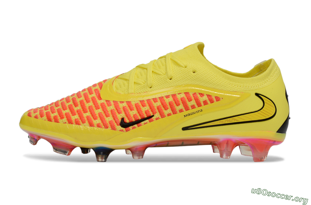 Nike Phantom 6 Low Elite FG Football Boots - Yellow/Vibrant Lemon/Fiery Sunset 3