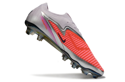 Nike Phantom 6 Low Elite FG Football Boots - Red/Bright Coral/Steel Gray