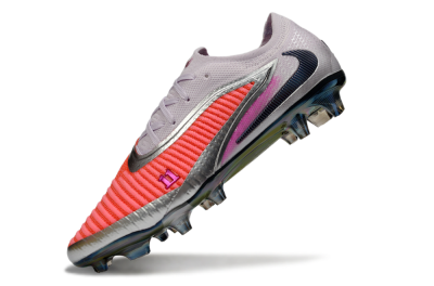 Nike Phantom 6 Low Elite FG Football Boots - Red/Bright Coral/Steel Gray