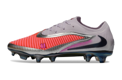 Nike Phantom 6 Low Elite FG Football Boots - Red/Bright Coral/Steel Gray