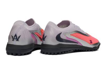 Nike Phantom 6 Low Elite TF Football Shoes - Pink/Vibrant Coral/Metallic Silver