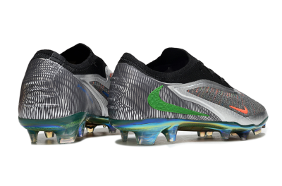 Nike Phantom 6 Low Elite FG Football Boots - Black/Neon Green/Fiery Orange