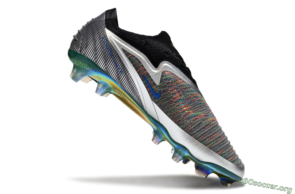 Nike Phantom 6 Low Elite FG Football Boots - Black/Neon Green/Fiery Orange 4