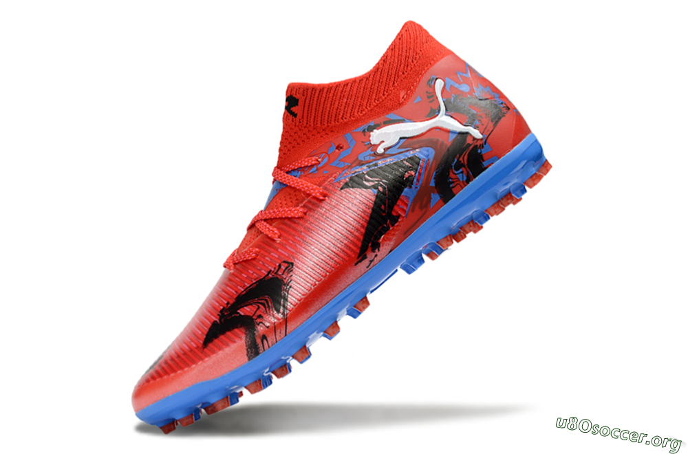 Puma Future 8 Ultimate MG Football Boots - Red/Electric Blue/Fiery Red 5